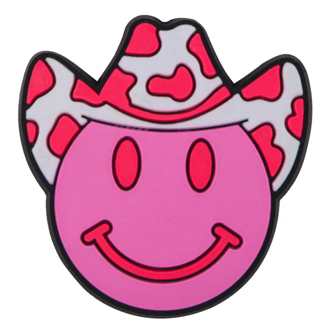 Pink Emoji with Cowgirl Hat