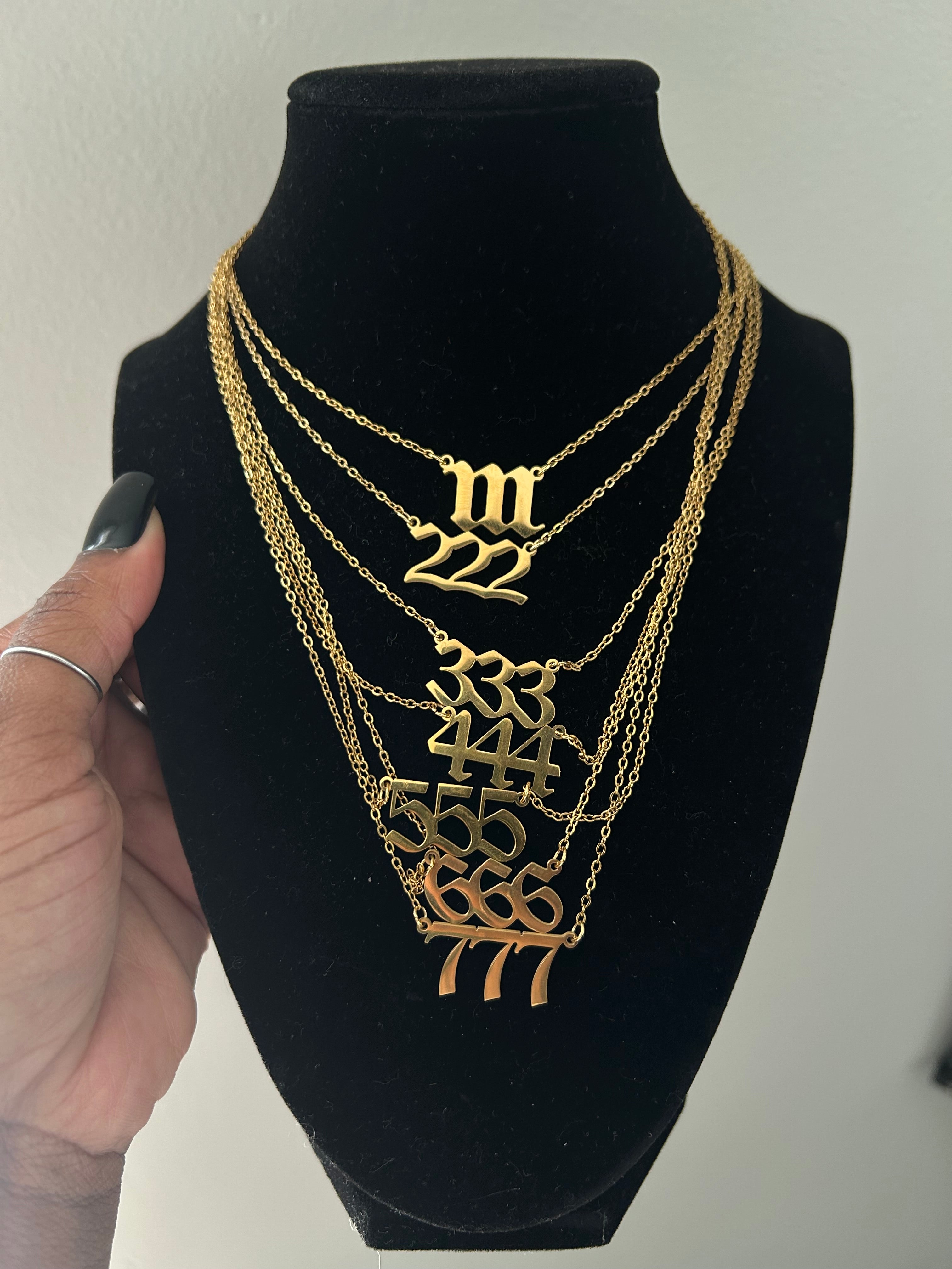 18k Gold Plated Angel Numbers