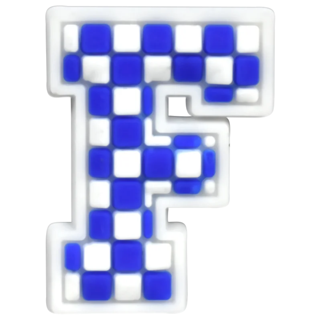 F - Blue Checkered