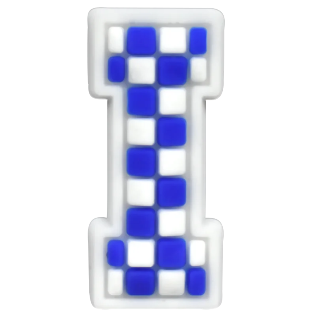 I - Blue Checkered