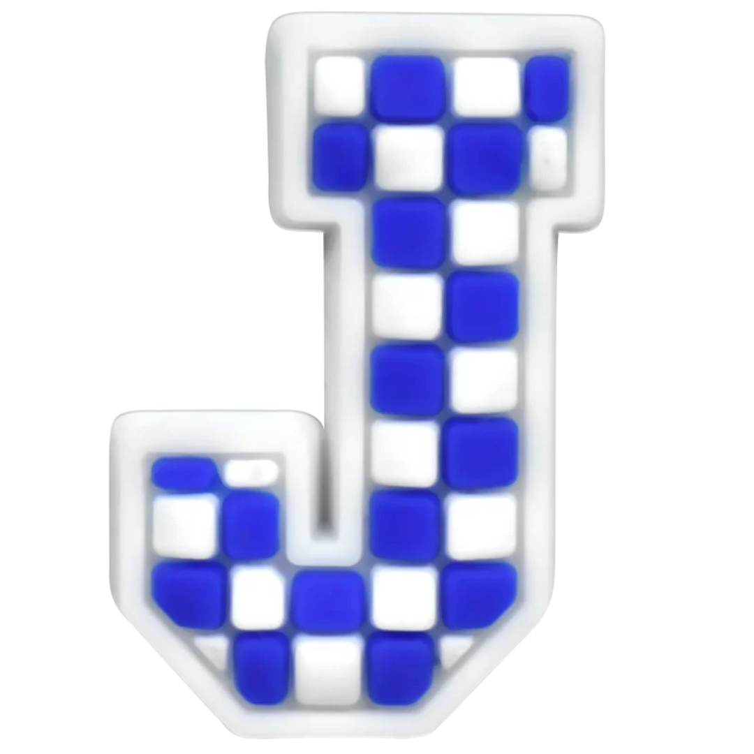 J - Blue Checkered
