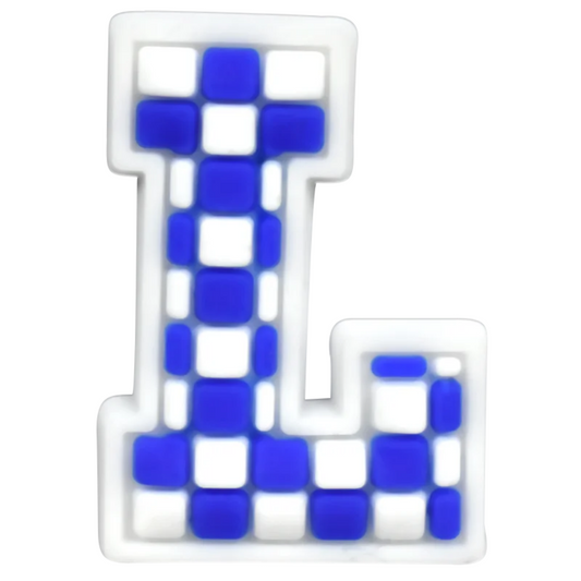 L - Blue Checkered