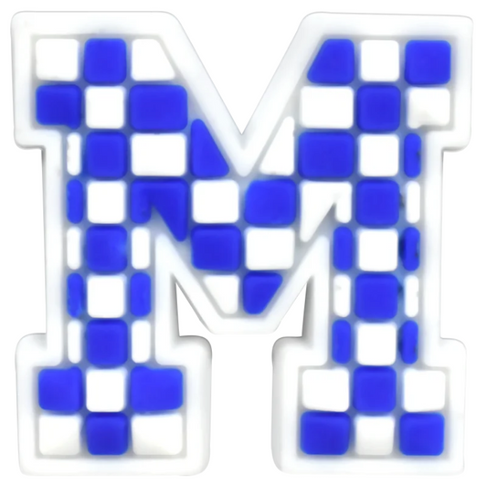 M - Blue Checkered
