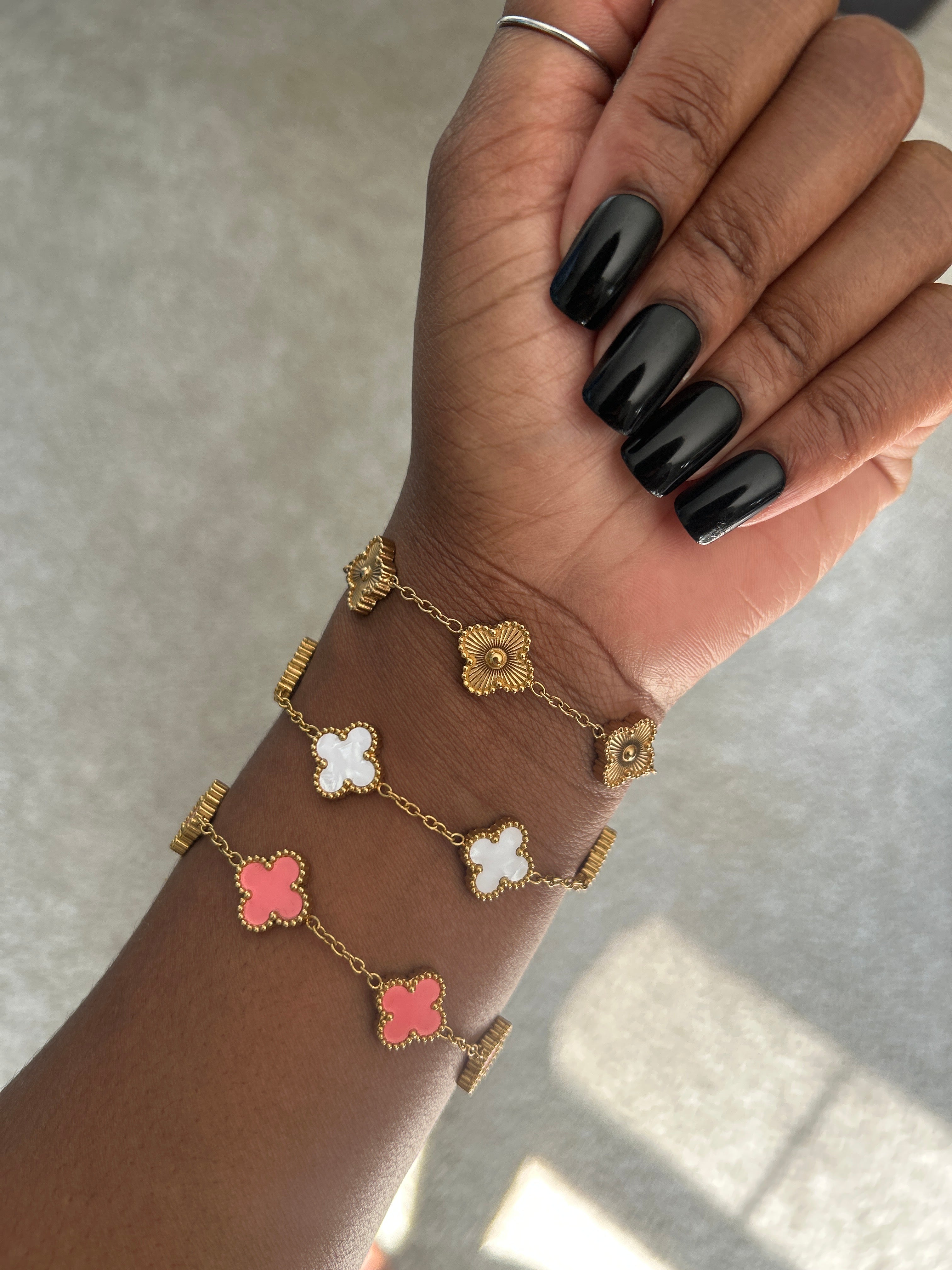 Dainty |Gold Plated | Clover Bracelets