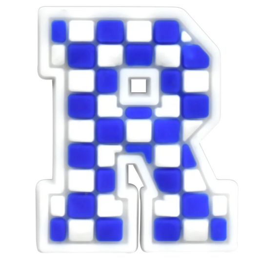 R - Blue Checkered