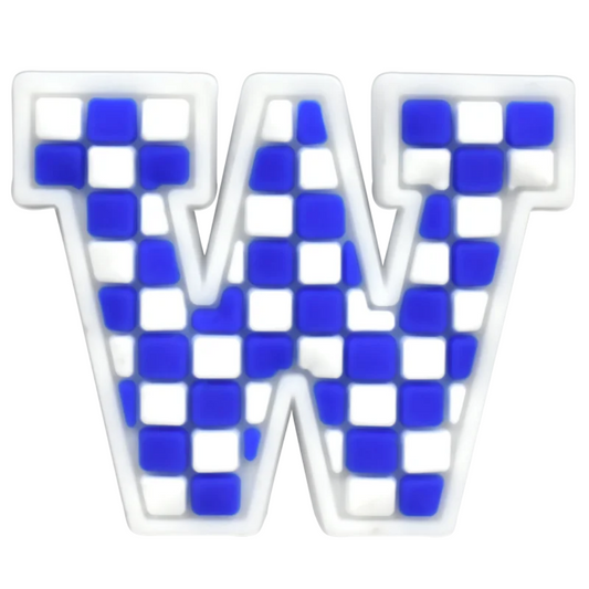W - Blue Checkered