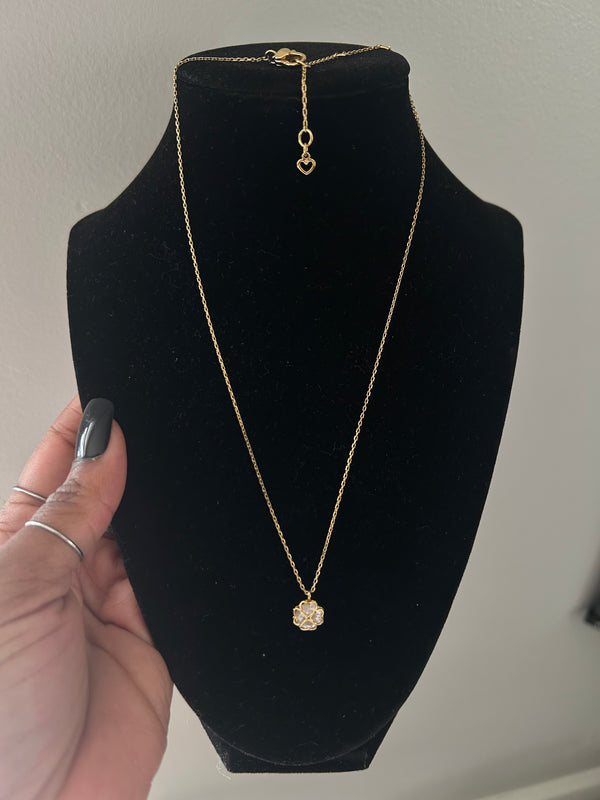 Upcycled K. Spade ♠️ Clover Necklace