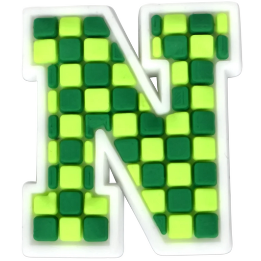 N - Green Checkered