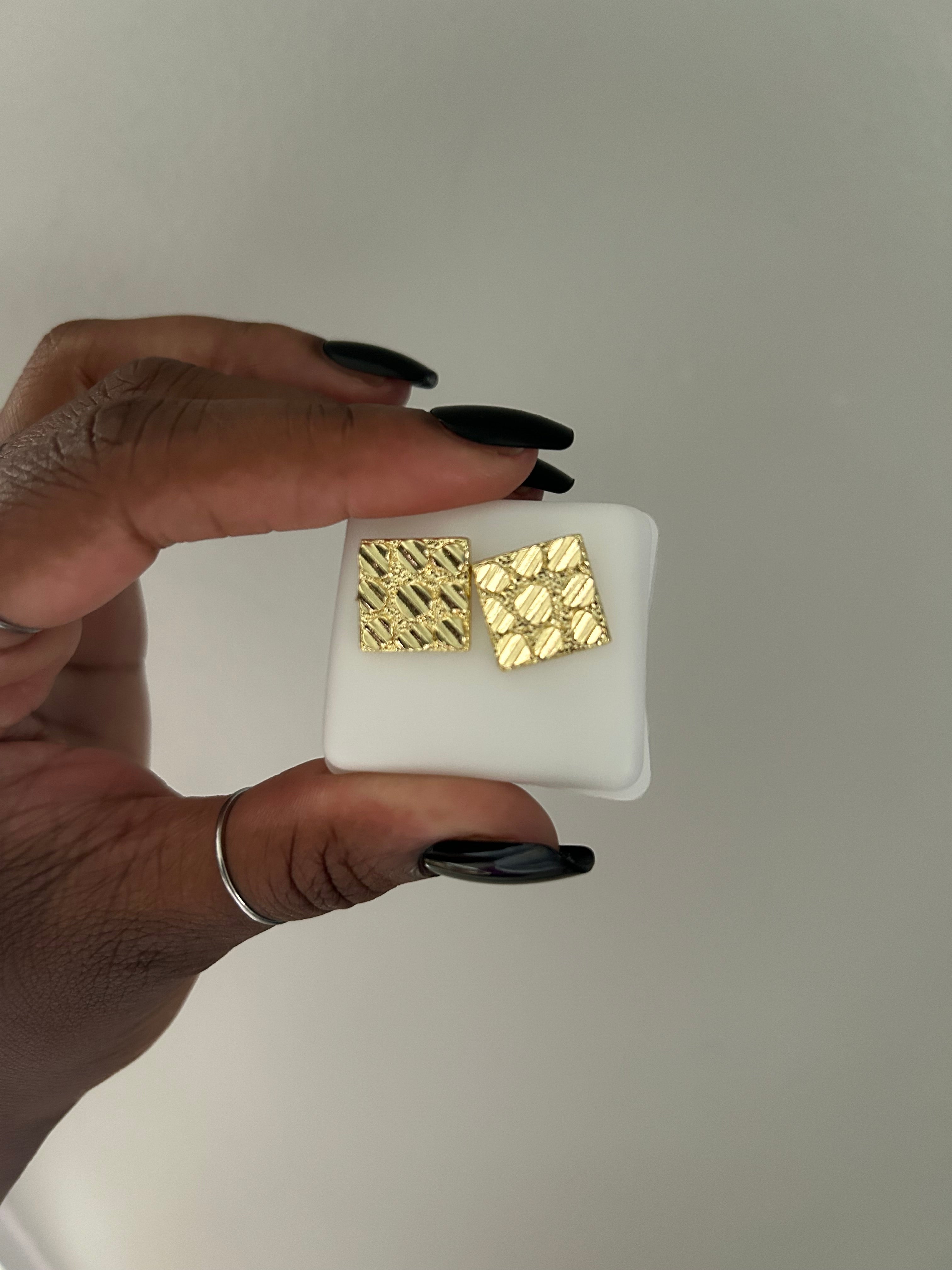 Nugget Studs Earrings | 13mm