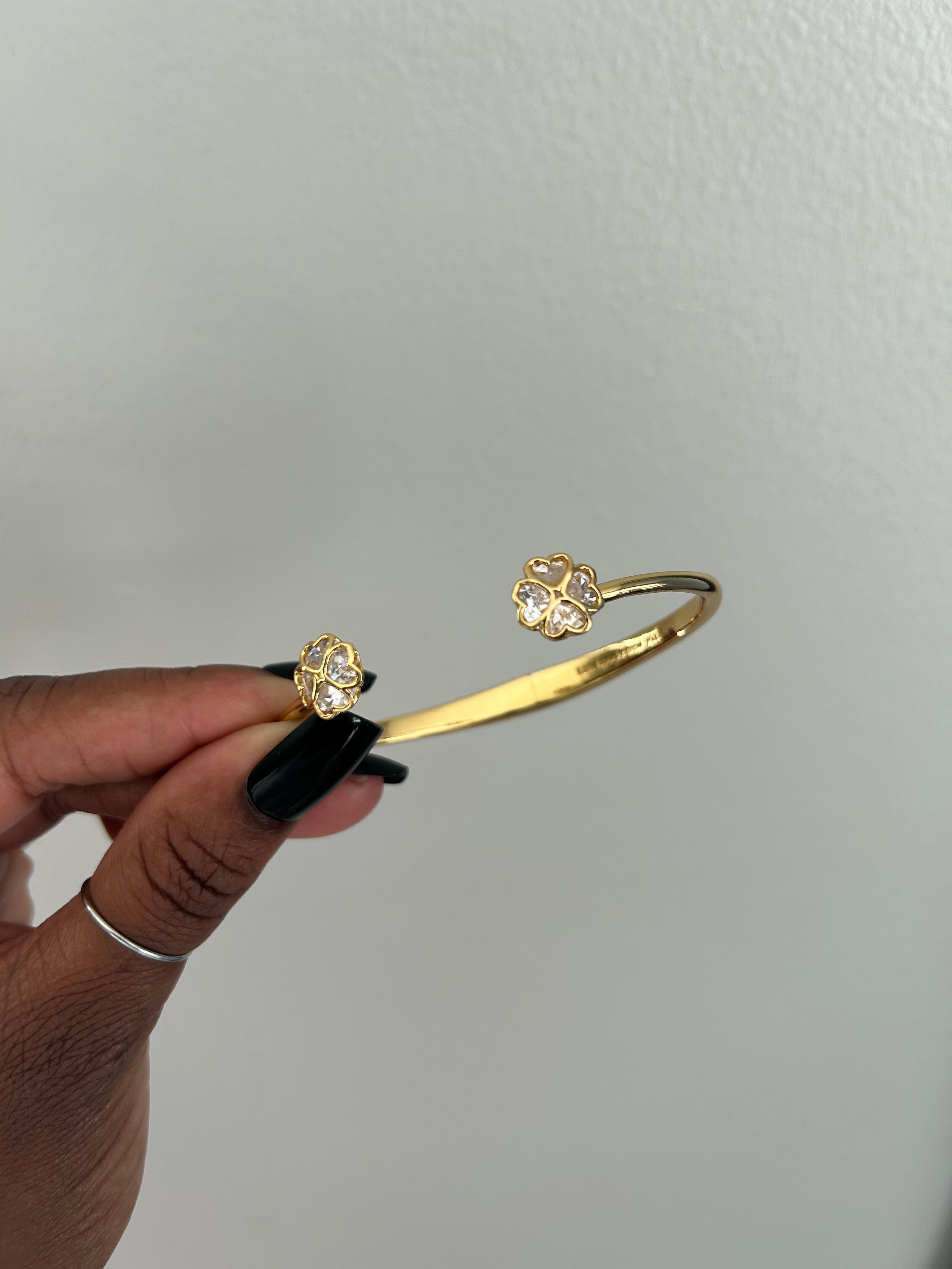 Upcycled K. Spade ♠️ Clover Bangle
