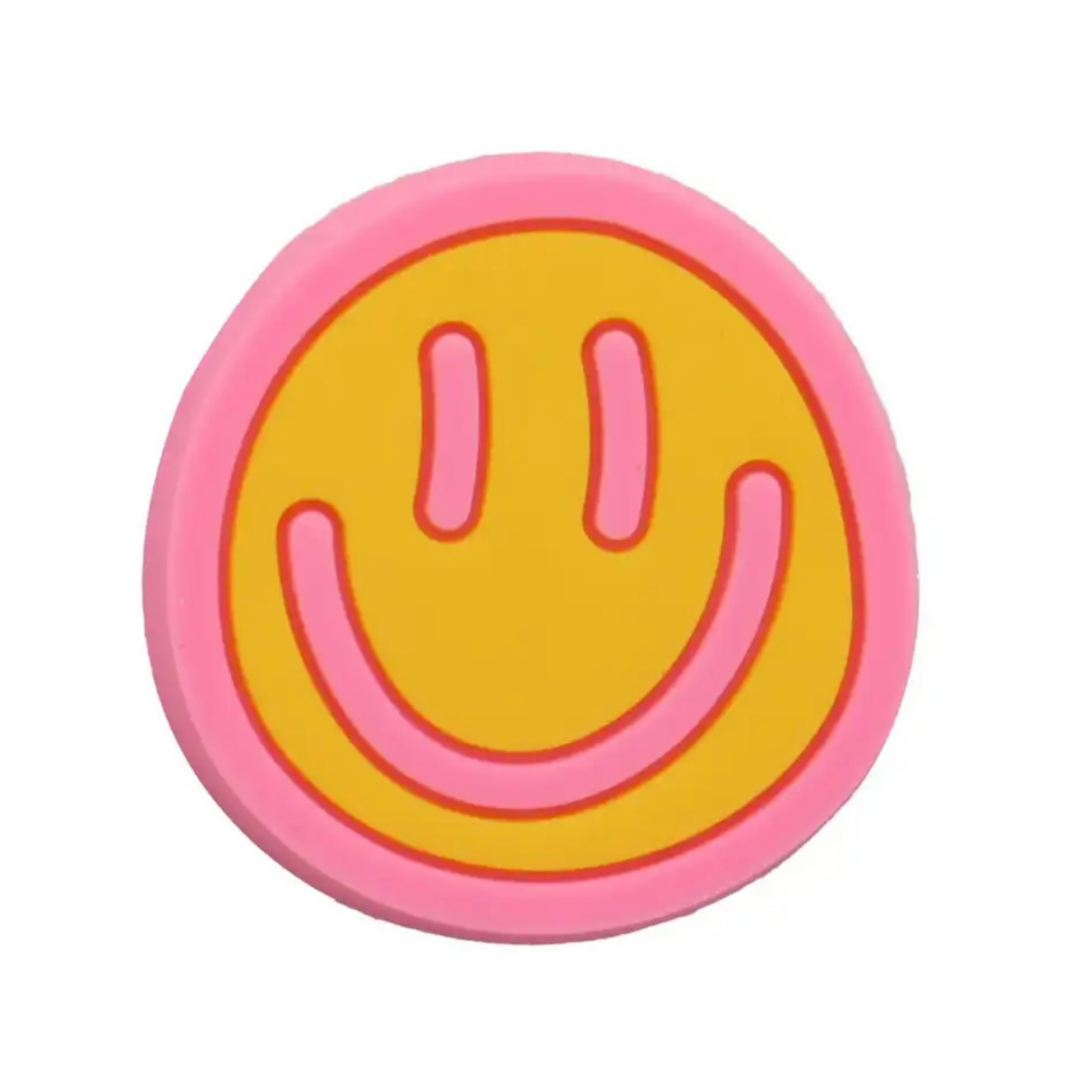Smiley Face - Pink & Yellow