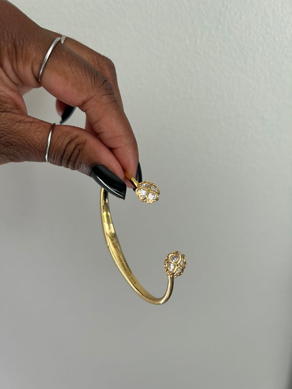 Upcycled K. Spade ♠️ Clover Bangle