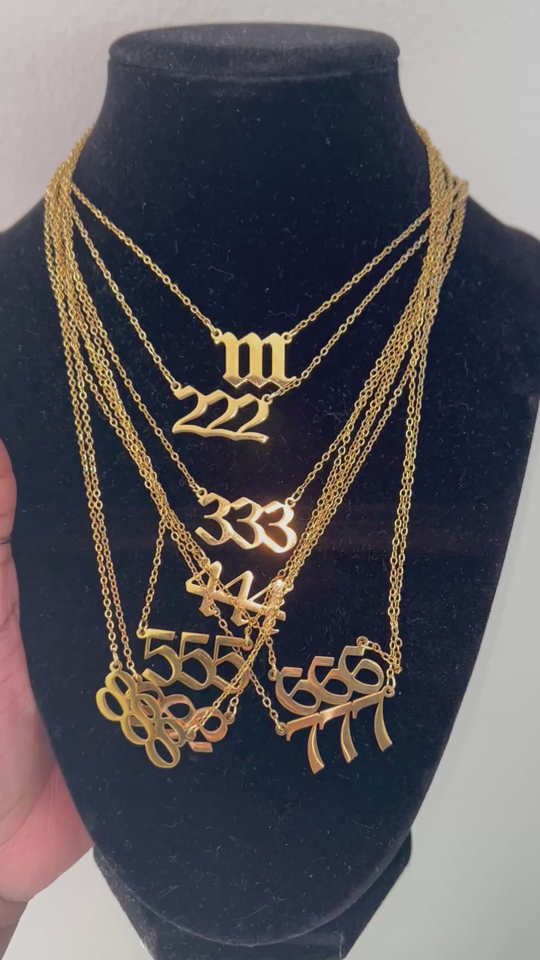 18k Gold Plated Angel Numbers
