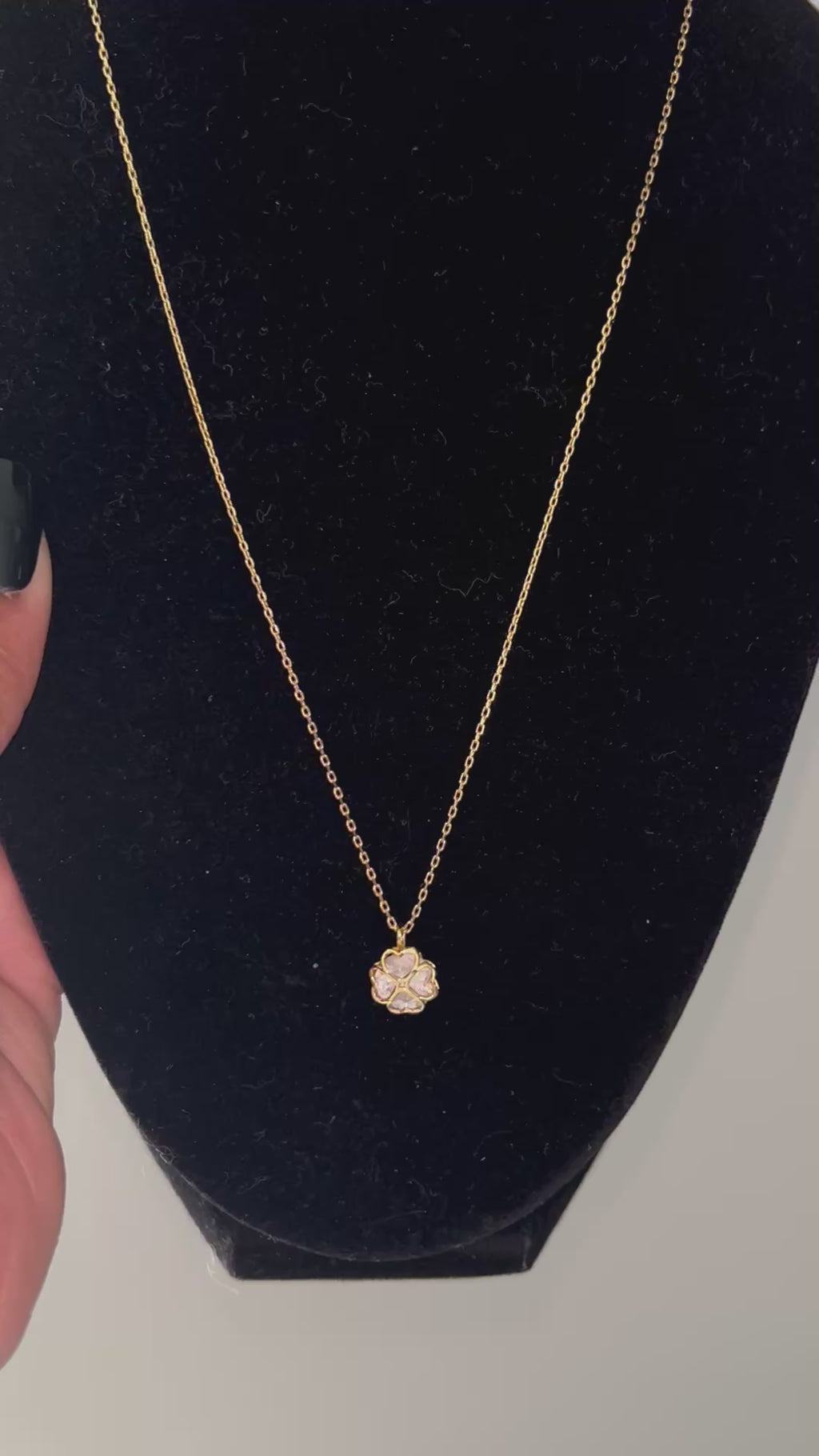 Upcycled K. Spade ♠️ Clover Necklace